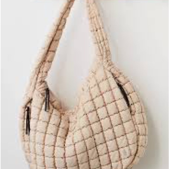 FP Movement by Free People Handbags - NWT FP Movement By Free People Quilted Tote Crème